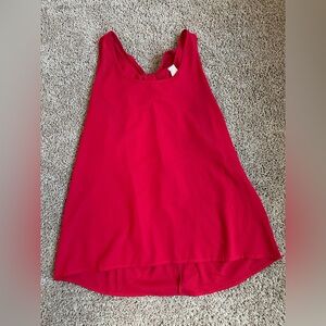 Chic Red Sleeveless Women's Top